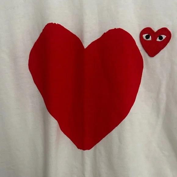 Play comme des garçons T-Shirt with Red Heart - Picture 5 of 8